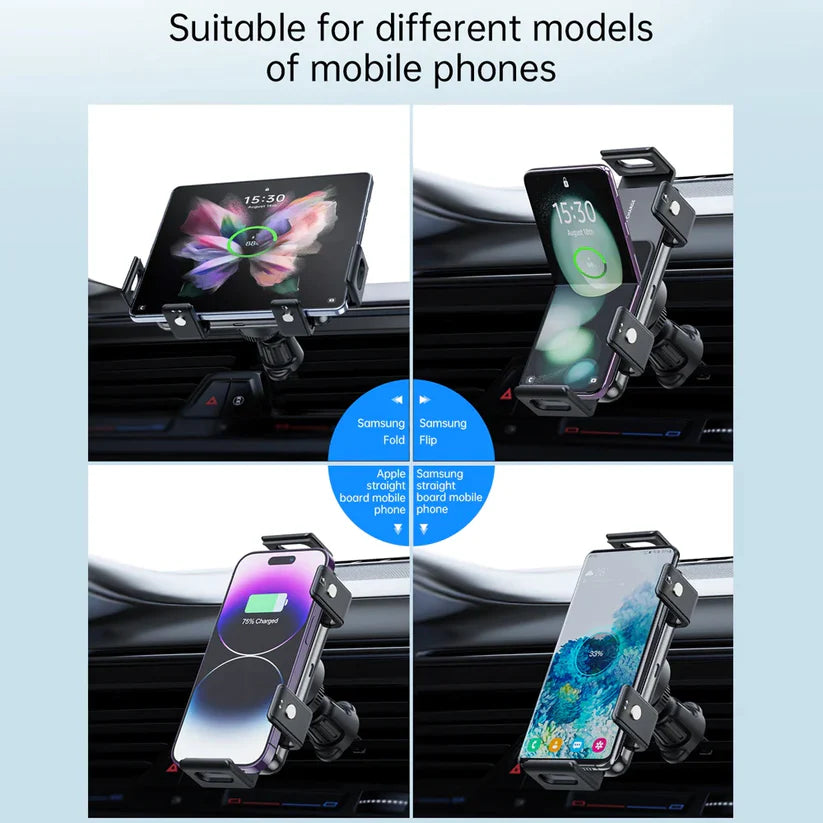 Auto-Grip Car Holder with Fast Wireless Charger For Galaxy Z Fold Series